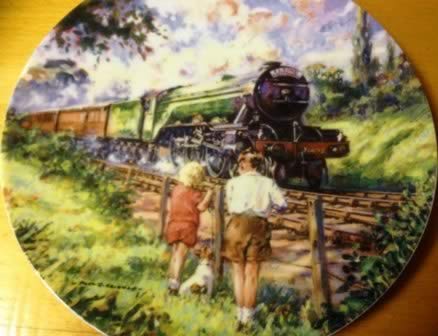 The Flying Scotsman. Limited edition Ceramic Plate by Paul Gribble Bradex 26-B10-1.1