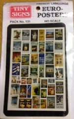 Tiny Signs: HO Gauge: Euro Posters