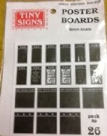 Tiny Signs: OO Gauge: Poster Boards