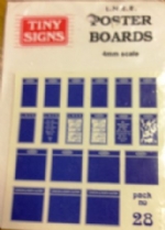 Tiny Signs: OO Gauge: Poster Boards