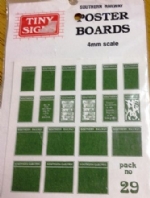 Tiny Signs: OO Gauge: Poster Boards