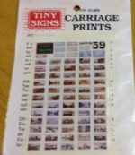 Tiny Signs: OO Gauge: Euro Posters