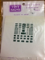 Tiny Signs: N Gauge: British Railways Station Signs 