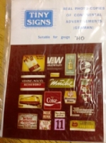 Tiny Signs: HO Gauge: German Adverts