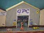 Tencommandments: OO Gauge: Small Modern L/Relief Industrial Building With Open Roller Shutter Door
