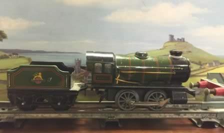 Hornby: O Gauge: Tinplate: Type 20 0-4-0 Clockwork Locomotive '60985' With Tender