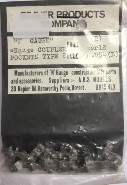 Beaver Products: N Gauge: Coupler Pockets Type 2