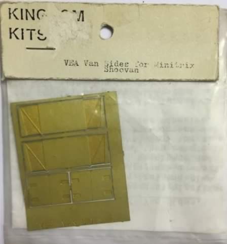 Kingdom Kits: N Gauge: VEA Van Sides For Minitrix Shoevan