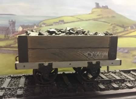 Kit Built: O Gauge: Slate Quarry Wagon With Load