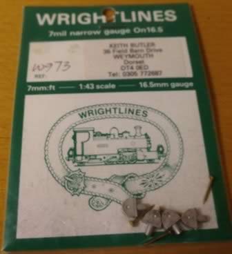 Wright: O Gauge: Plumb Couplings