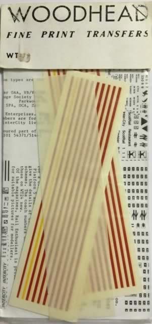 Woodhead: N Gauge: Fine Print Transfers